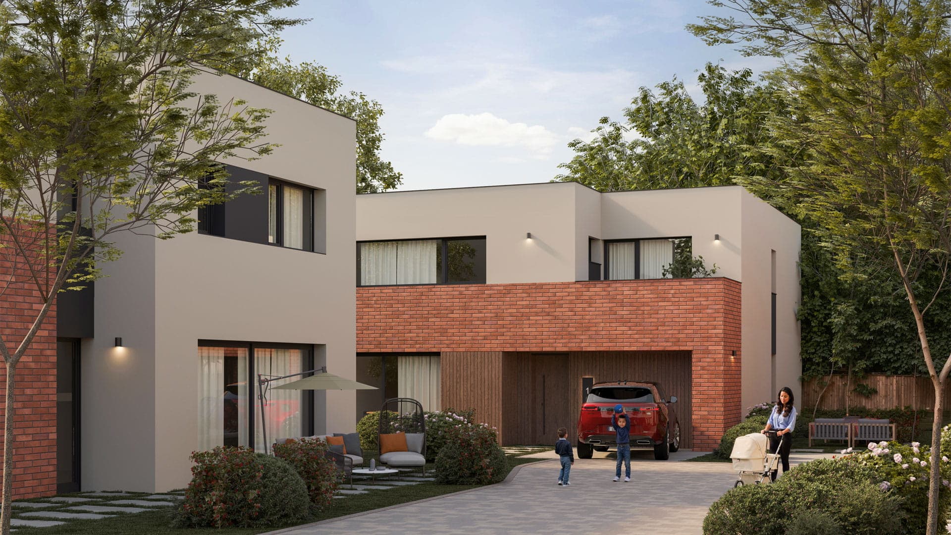 Shtëpi moderne në komunitetin Cherry Plaza